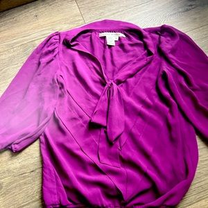 Max studio XS purple blouse